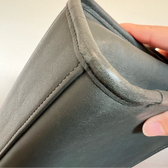 Vintage coach 9870 court bag forest green made in USA - Picture 11 of 15